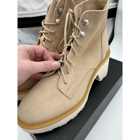 NEW $200 Womens Sorel Hi-Line Heel Lace Waterproof Boots, 7 Gorpcore - Picture 6 of 9